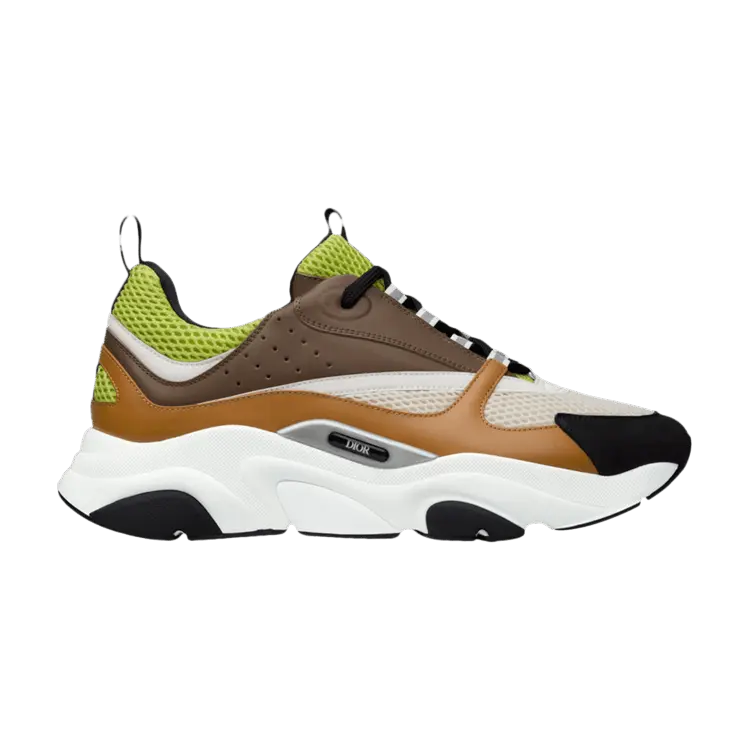 

Кроссовки Dior B22 Brown Lime Green, коричневый