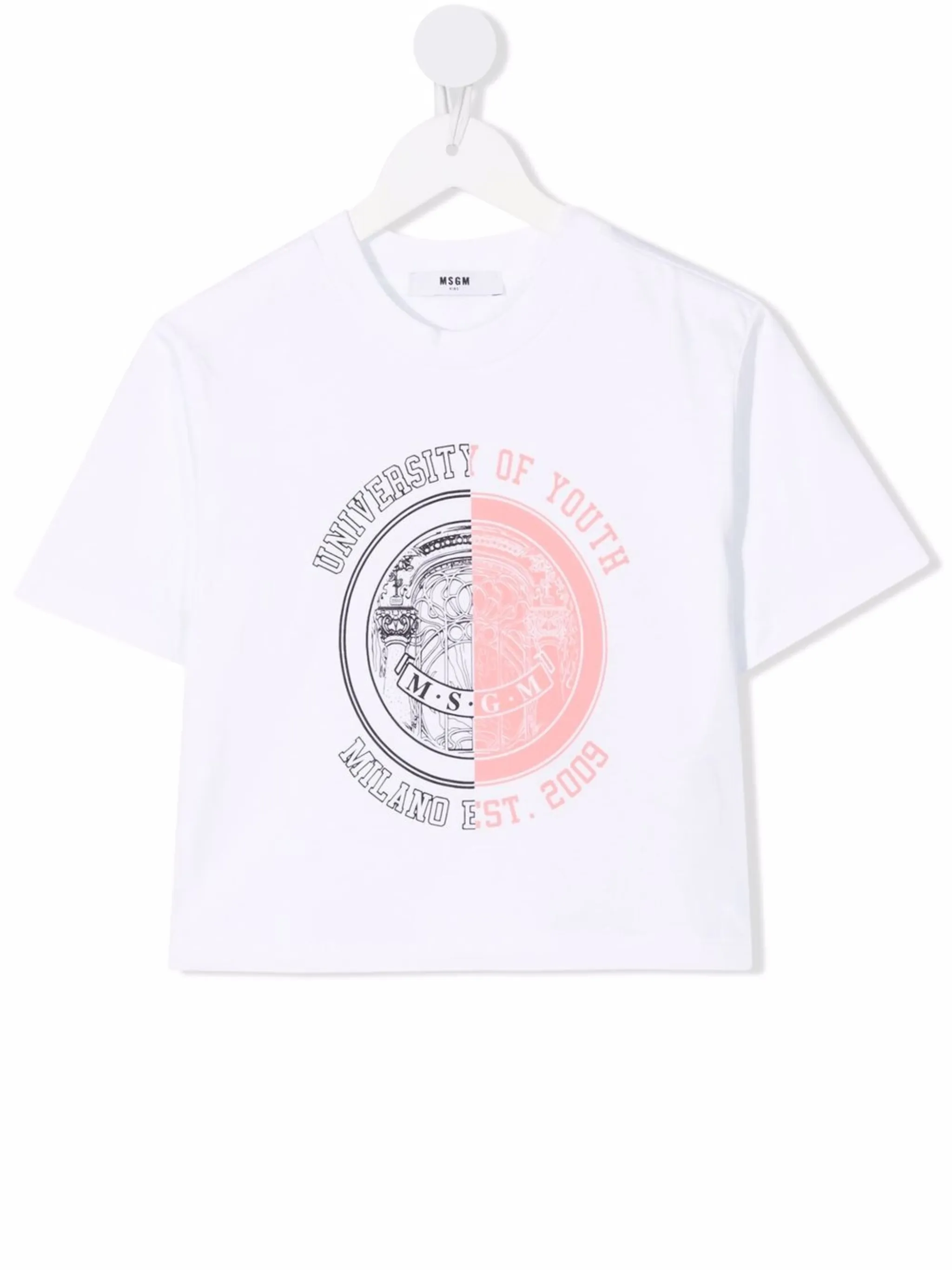 

Футболка University Of Youth Msgm Kids, белый