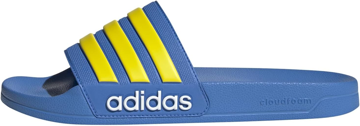 

Сланцы для душа adidas Adilette для взрослых унисекс, белый/синий/желтый