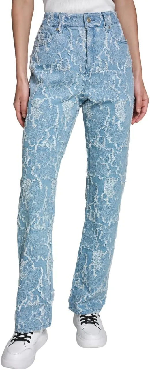 

Karl Lagerfeld Женские джинсы с цветочным жаккардом