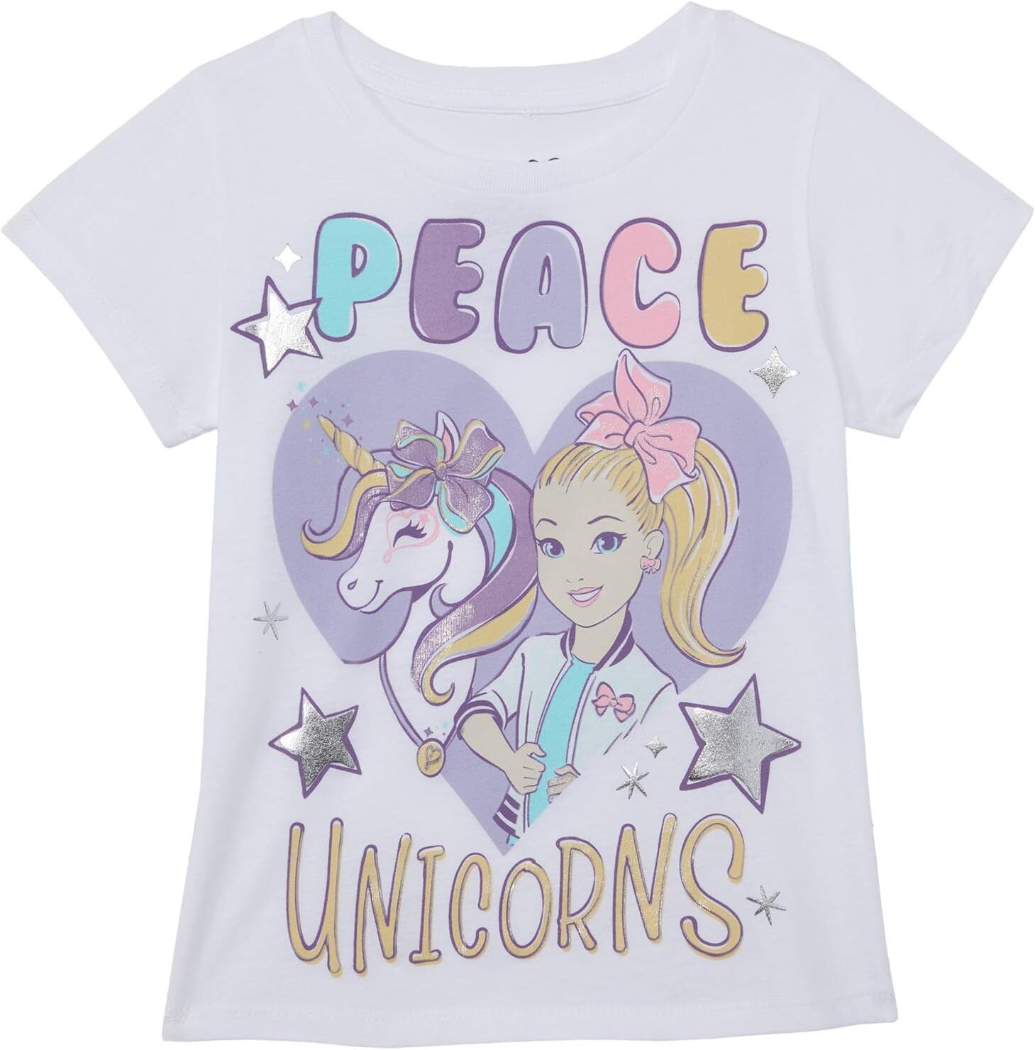 

Футболка Mad Engine Kids Jojo Tee Shirt, цвет White/Silver Foil
