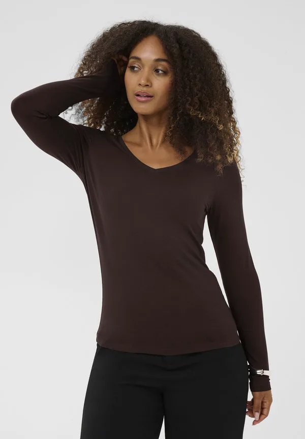 

Футболка с длинными рукавами lctia basic с v-образным вырезом Love Copenhagen, Chocolate Plum, Коричневый, Футболка с длинными рукавами lctia basic с v-образным вырезом Love Copenhagen, Chocolate Plum