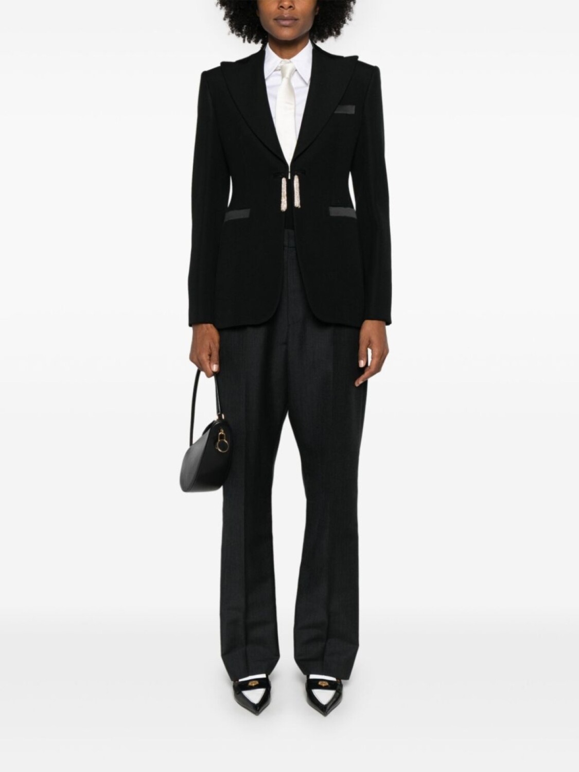 

Max Mara блейзер с кисточками, черный