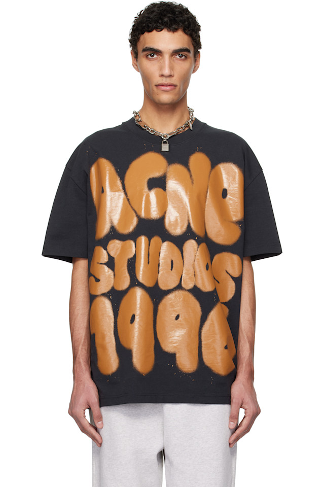 

Футболка с логотипом Acne Studios, черный