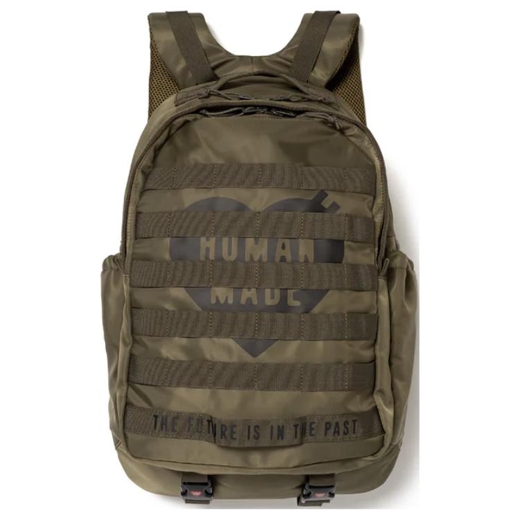 

HUMAN MADE Нейлоновый рюкзак унисекс армейский зеленый, Army Green