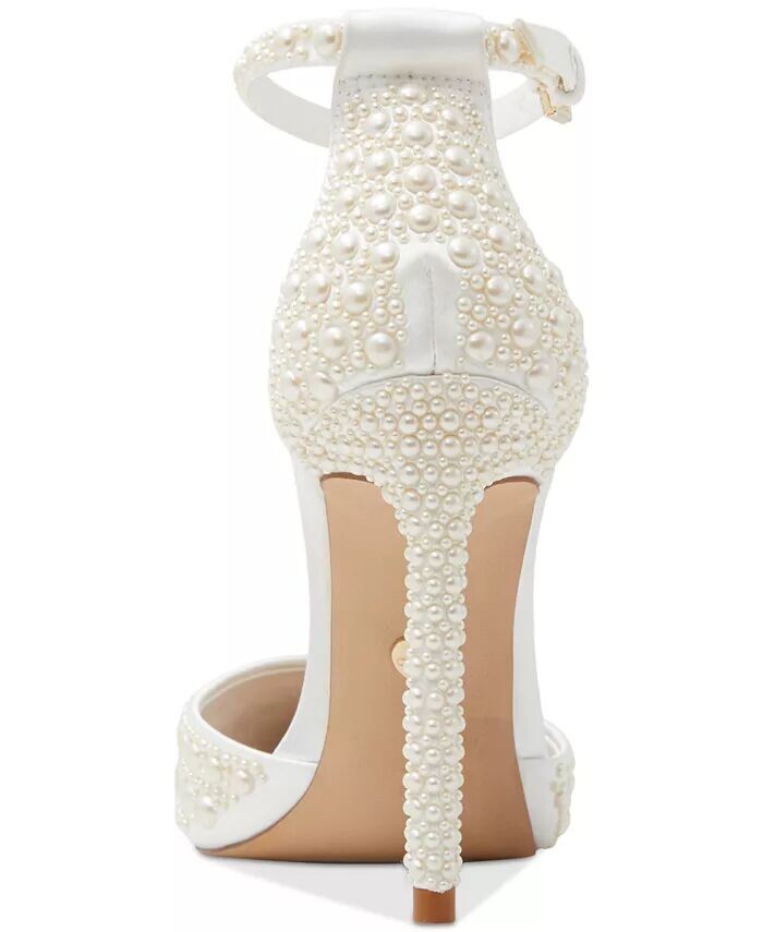 Женские двухсекционные туфли-лодочки Derperla с жемчугом Aldo, белый — фото 3