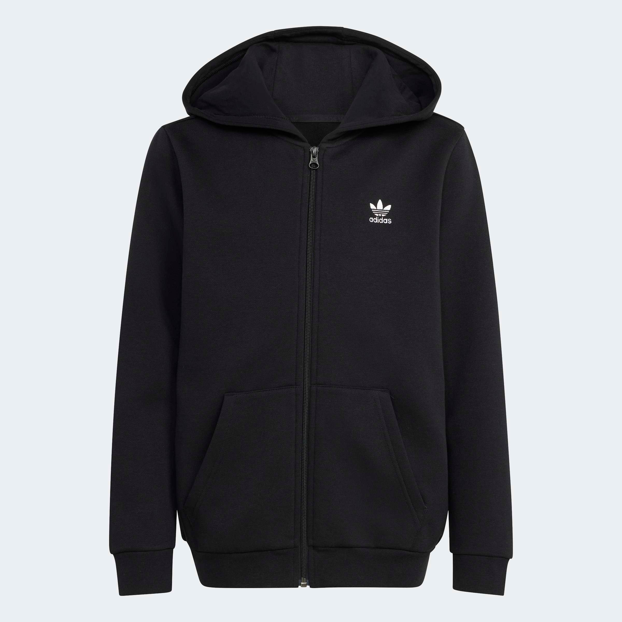 Adidas Originals Худи на молнии в черном цвете — фото 2