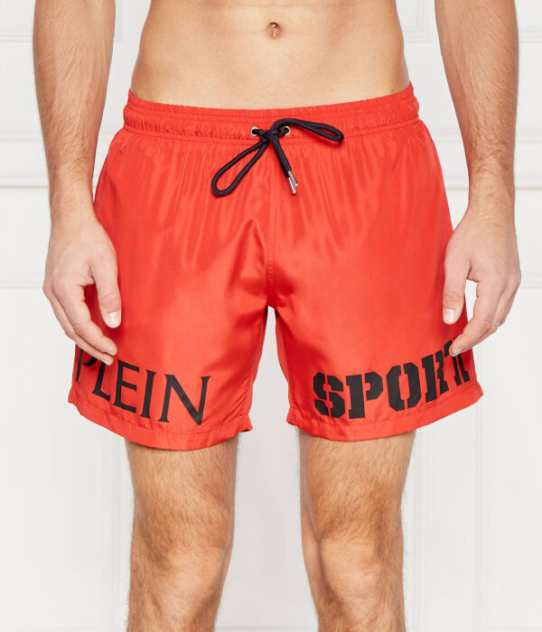 

Плавки-шорты мужские Plein Sport с принтом, красный