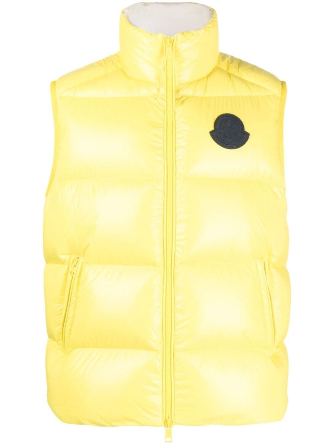 

Moncler дутый жилет Sumido с нашивкой-логотипом, желтый