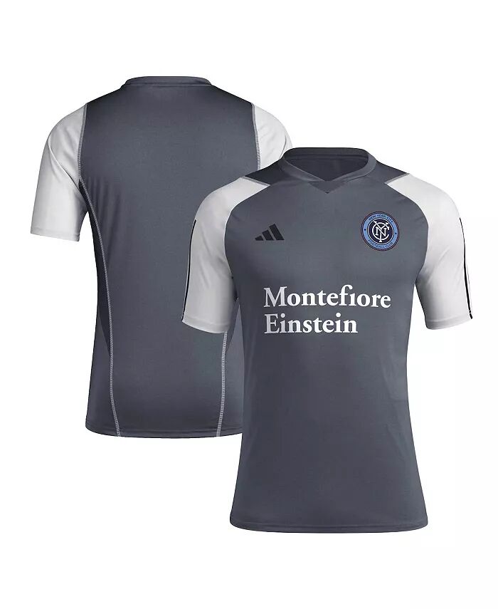 

Мужская серая тренировочная майка New York City FC 2024 AEROREADY adidas