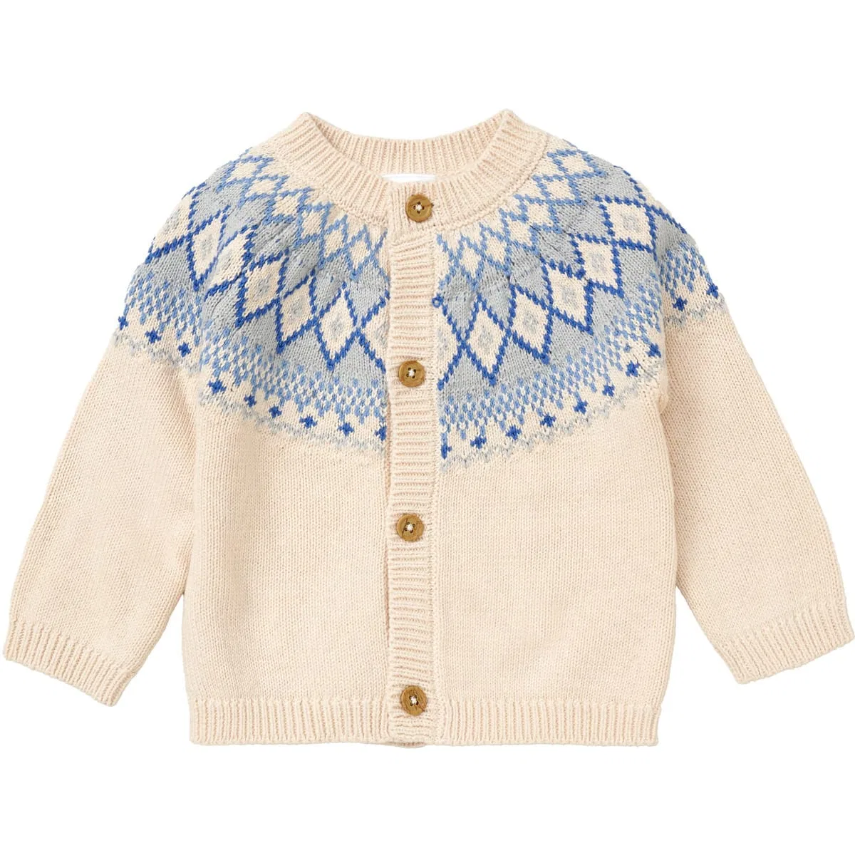 Свитшот с норвежским узором Rock a Bye Baby Boutique, бежевый — фото 2