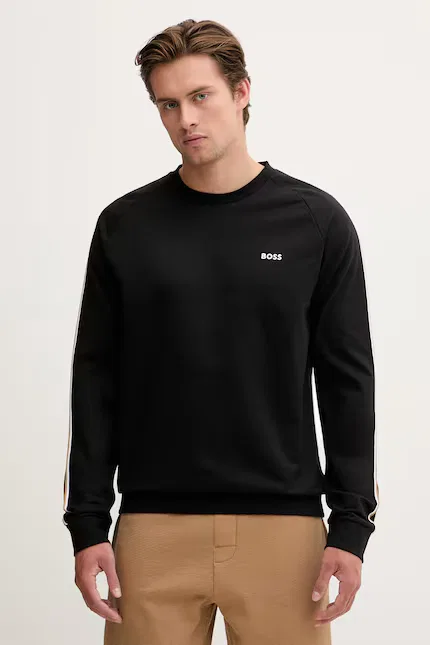 Свитшот с круглым вырезом Iconic Sweatshirt BOSS, черный