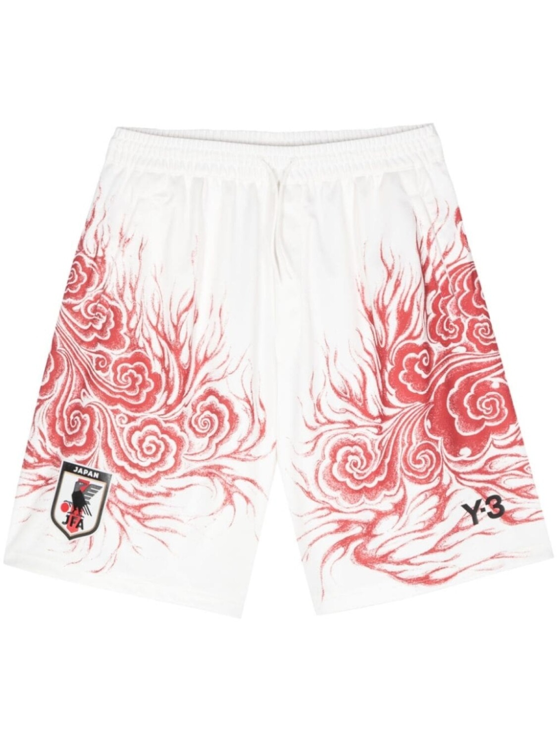 

Y-3 графические шорты JFA, белый
