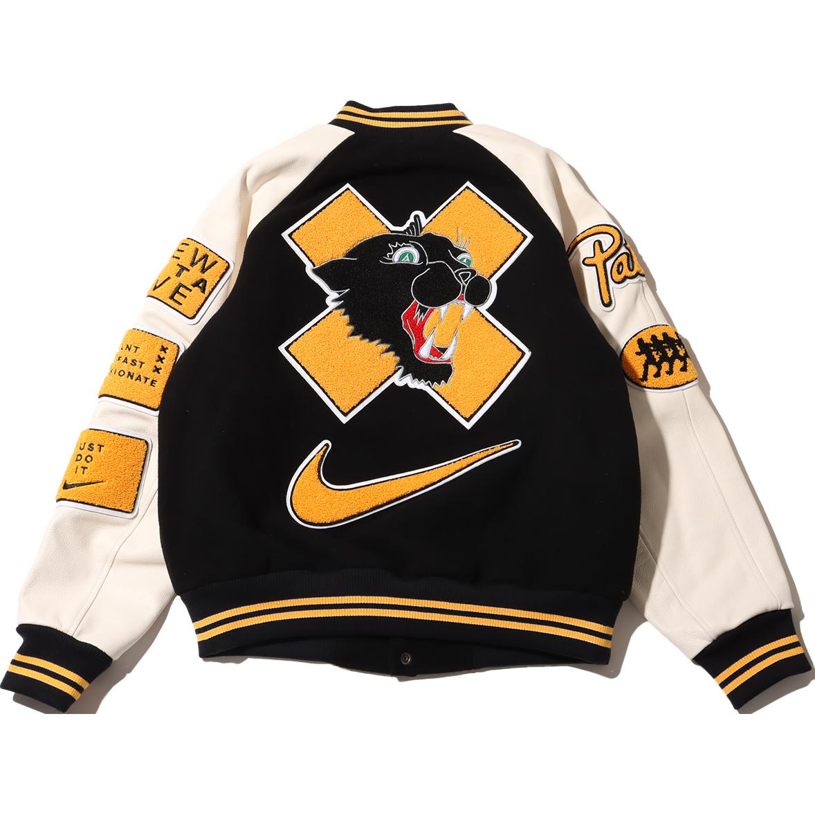 Nike Курка-бейсболка Patta Running Team азиатского размера, Black White — фото 4