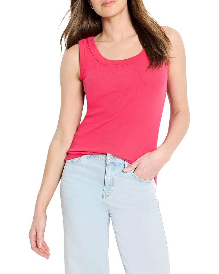 

Топ NIC+ZOE Petite Perfect Knit Rib Scoop Tank, цвет Daiquiri
