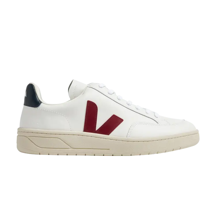 

Кроссовки Veja V-12 Leather 'Extra White Marsala', белый