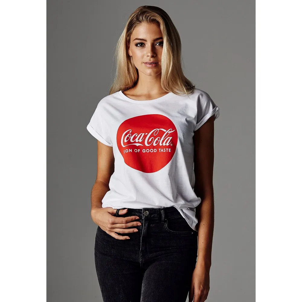 

Футболка Urban Classics Coca Cola Round Logo, белый
