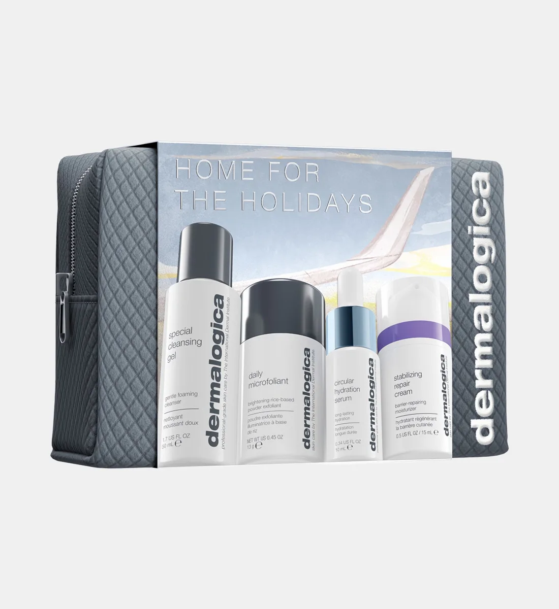 Дорожные необходимые средства Dermalogica, серый