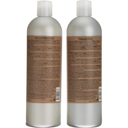 Набор шампуня и кондиционера Bed Head для мужчин Tigi Clean Up, 2X750 мл, Bed Head By Tigi — фото 2
