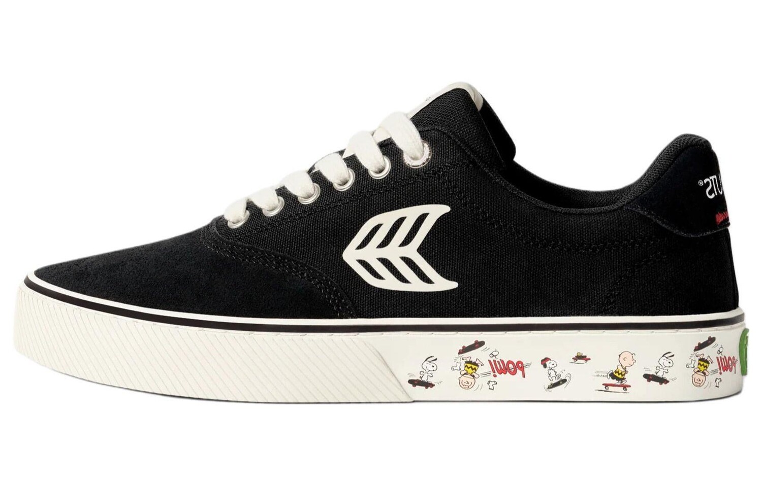 

Кроссовки Peanuts X CARIUMA Skateboarding Shoes Unisex Low-top Black, черный