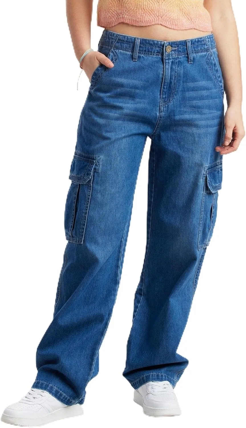 

Unionbay женские джинсы карго с прямыми штанинами