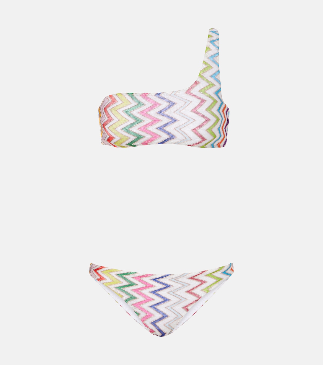 

Бикини с зигзагообразным ламе Missoni, Multicolor w/White Base