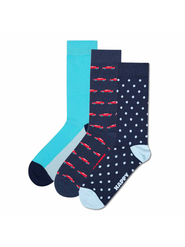 

Happy Socks Набор из 3 носков в машине