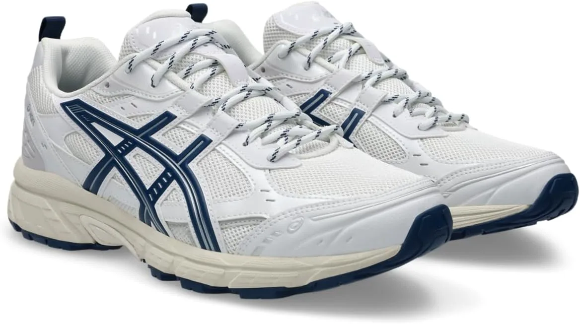Унисекс кроссовки ASICS Gel-NUNOBIKI в спортивном стиле, белый/синий — фото 2