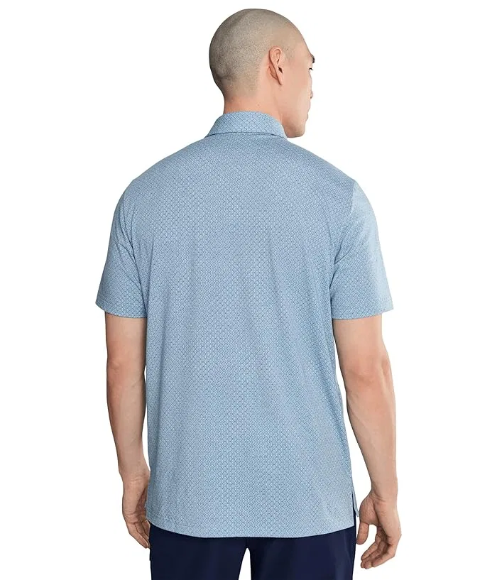 Поло Adidas Golf Ultimate365+ Go-To Print, Dusky Petrol/Crystal Sky — фото 4