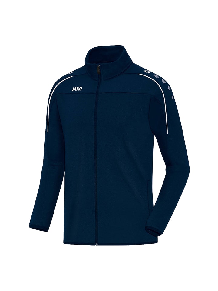 

Куртка на молнии, спортивная куртка с боковыми карманами синего цвета. Jako