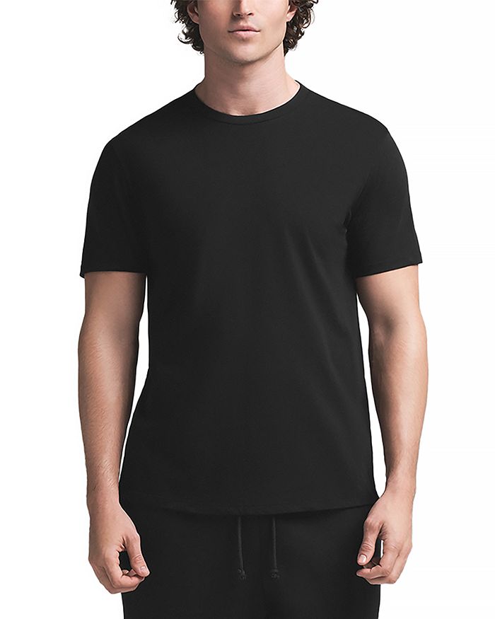 

Хлопковая футболка Regular Fit для повседневной носки SKIMS, черный