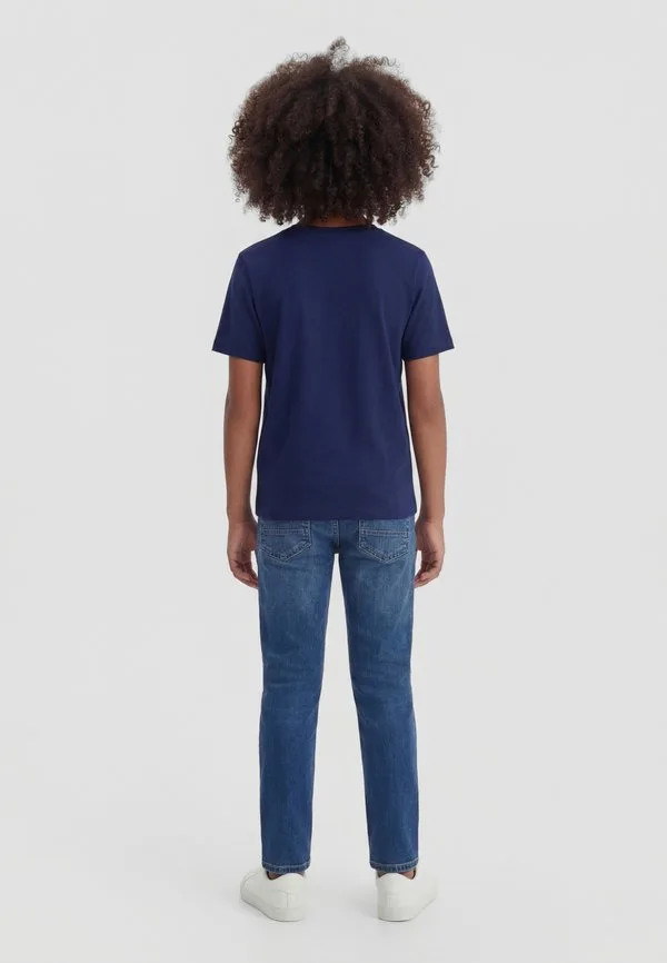 Футболка с принтом jorinwood block brand Jack & Jones Junior, Ocean Cavern — фото 2