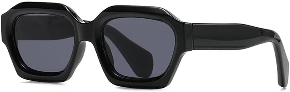 

Мужские солнцезащитные очки с градиентным покрытием UV400 в стиле ретро с многоугольными линзами; женские солнцезащитные очки оранжевого цвета TYUVIVO, Glossy Black Grey