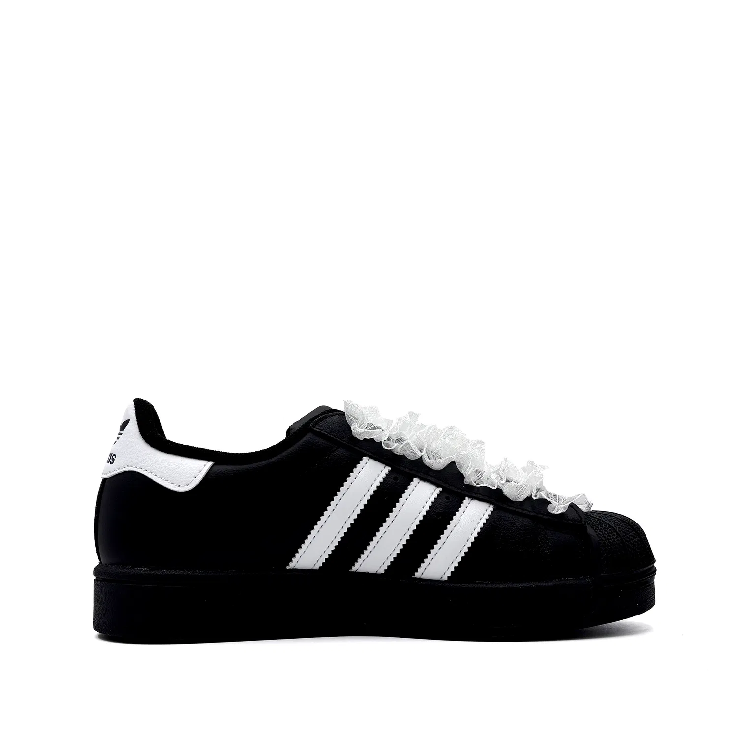 Кроссовки кожаные Adidas Originals Superstar 2 черные — фото 3