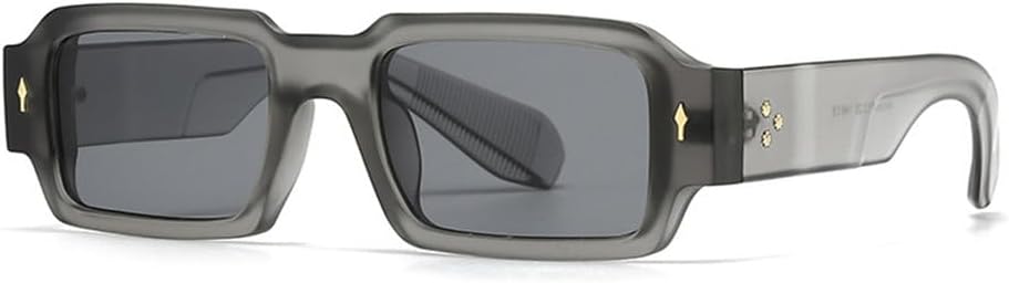 

Панк-классические солнцезащитные очки с заклепками для женщин и мужчин, модные винтажные солнцезащитные очки, популярные модели, защита от ультрафиолета UV400 TYUVIVO, Gray Light Black