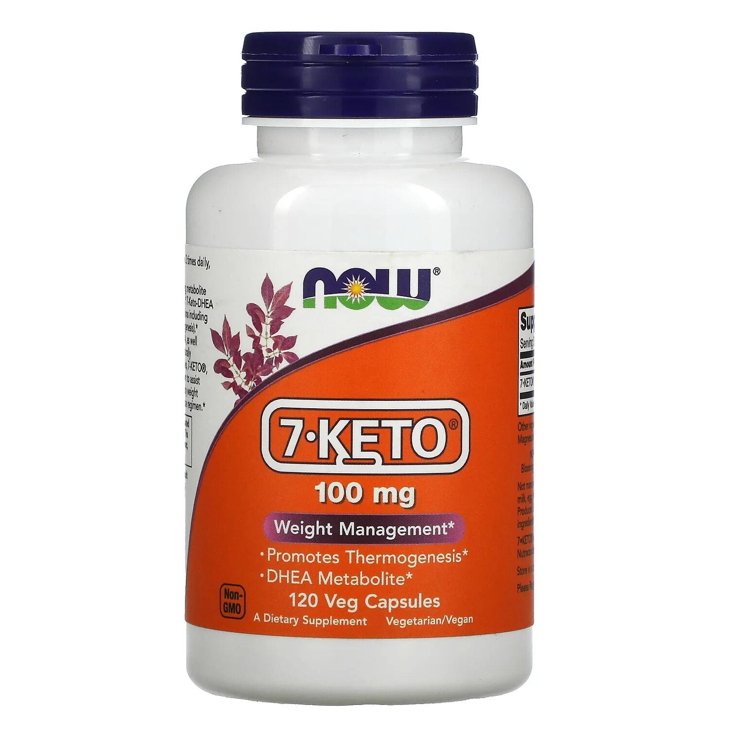 

Now Foods 7-KETO 100 мг 120 растительных капсул