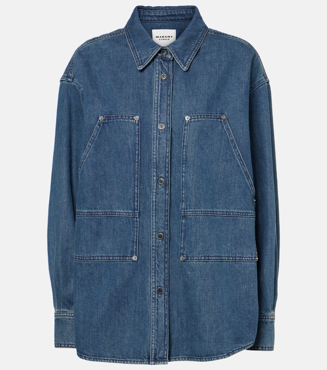

Джинсовая рубашка Okely Marant Etoile, Faded Blue