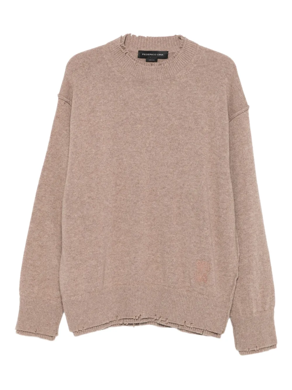 

Свитер с заниженной линией плеч FEDERICO CINA, нейтральный