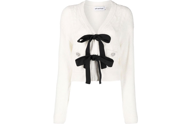 

Свитер Self-portrait FW21 женский белый