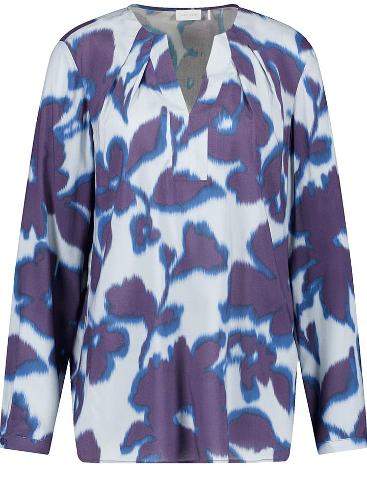 

Gerry Weber Блузка светло-голубого/темно-голубого цвета