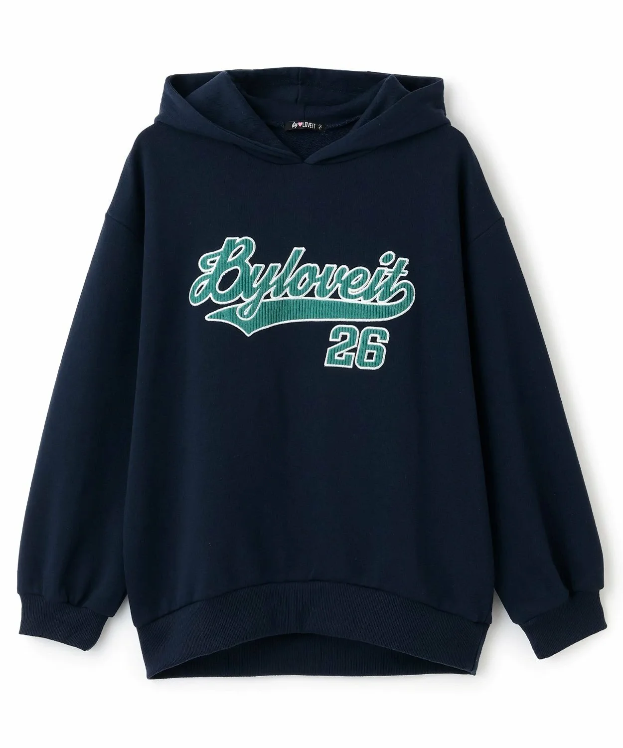 Худи с аппликацией By LOVEiT, Navy blue