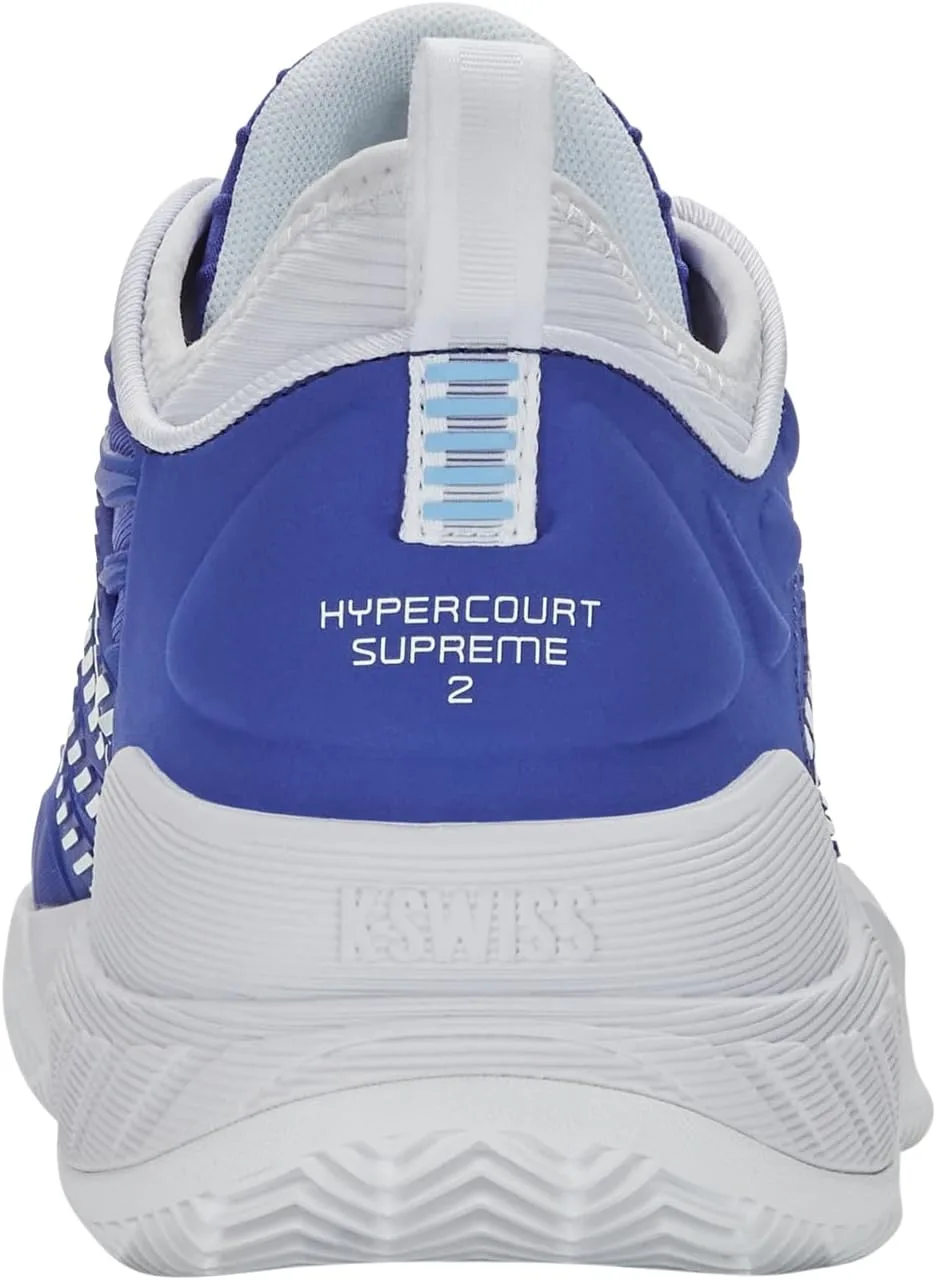 Мужские теннисные кроссовки Hypercourt Supreme 2 для грунтовых кортов K-Swiss, белый — фото 3