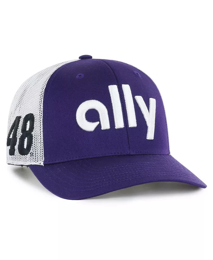 

Мужская фиолетовая регулируемая кепка Alex Bowman Trucker '47 Brand