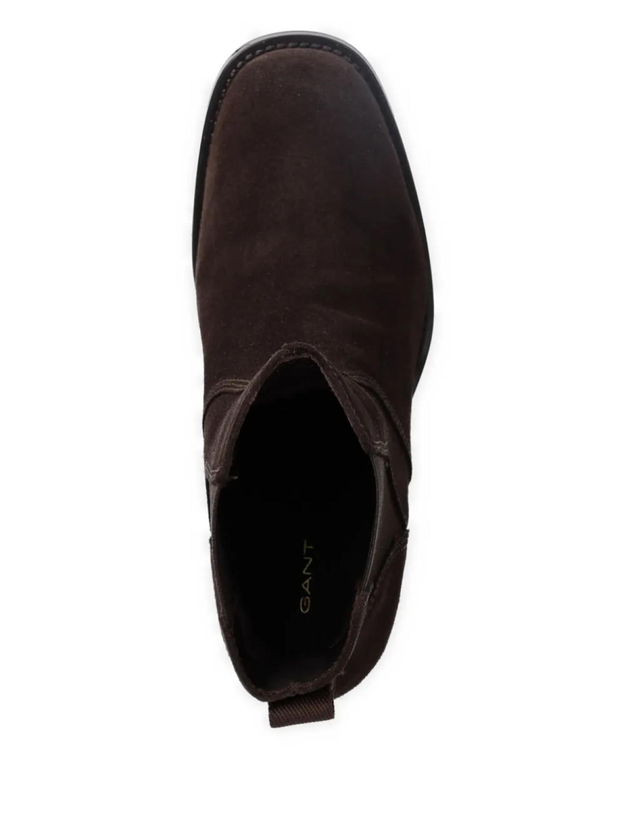 Женские ботинки челси Gant из кожи на каблуке, коричневый — фото 4