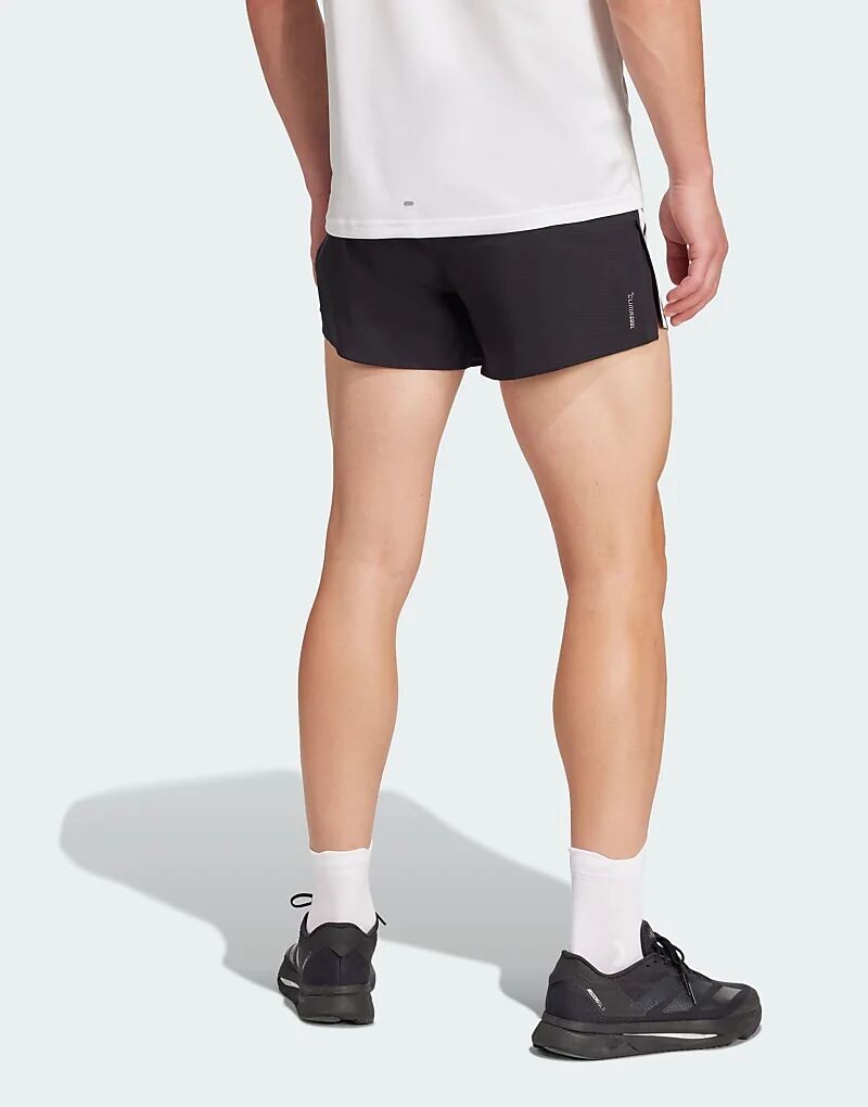 Шорты adidas Running Adizero с гелевым карманом черного цвета adidas performance — фото 3