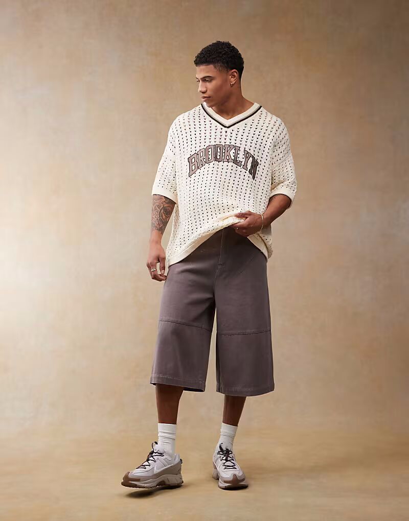 

Длинные шорты ASOS DESIGN цвета древесного угля