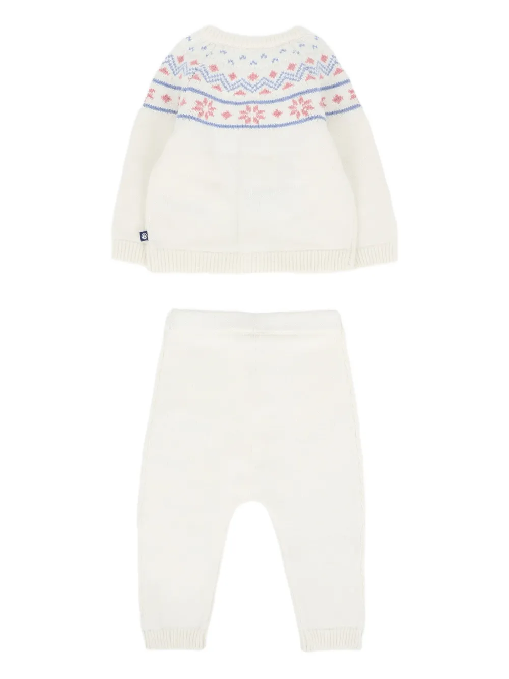 Комплект из топа и брюк с узором Petit Bateau, нейтральный — фото 2