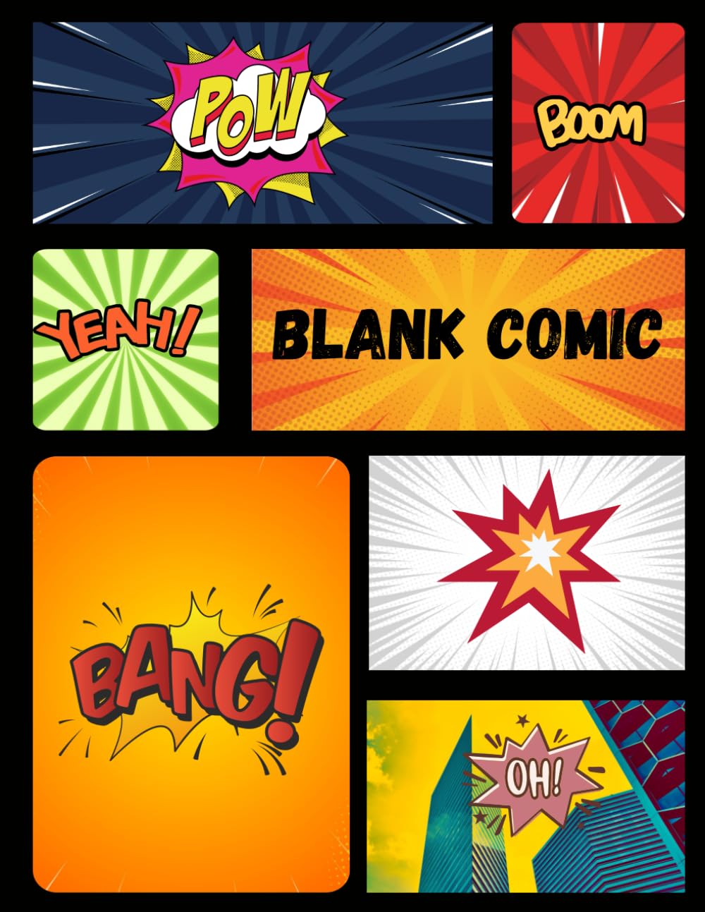 

Blank Comic Book for Kids: Fun Drawing Journal with Vibrant Panels (Independently published)