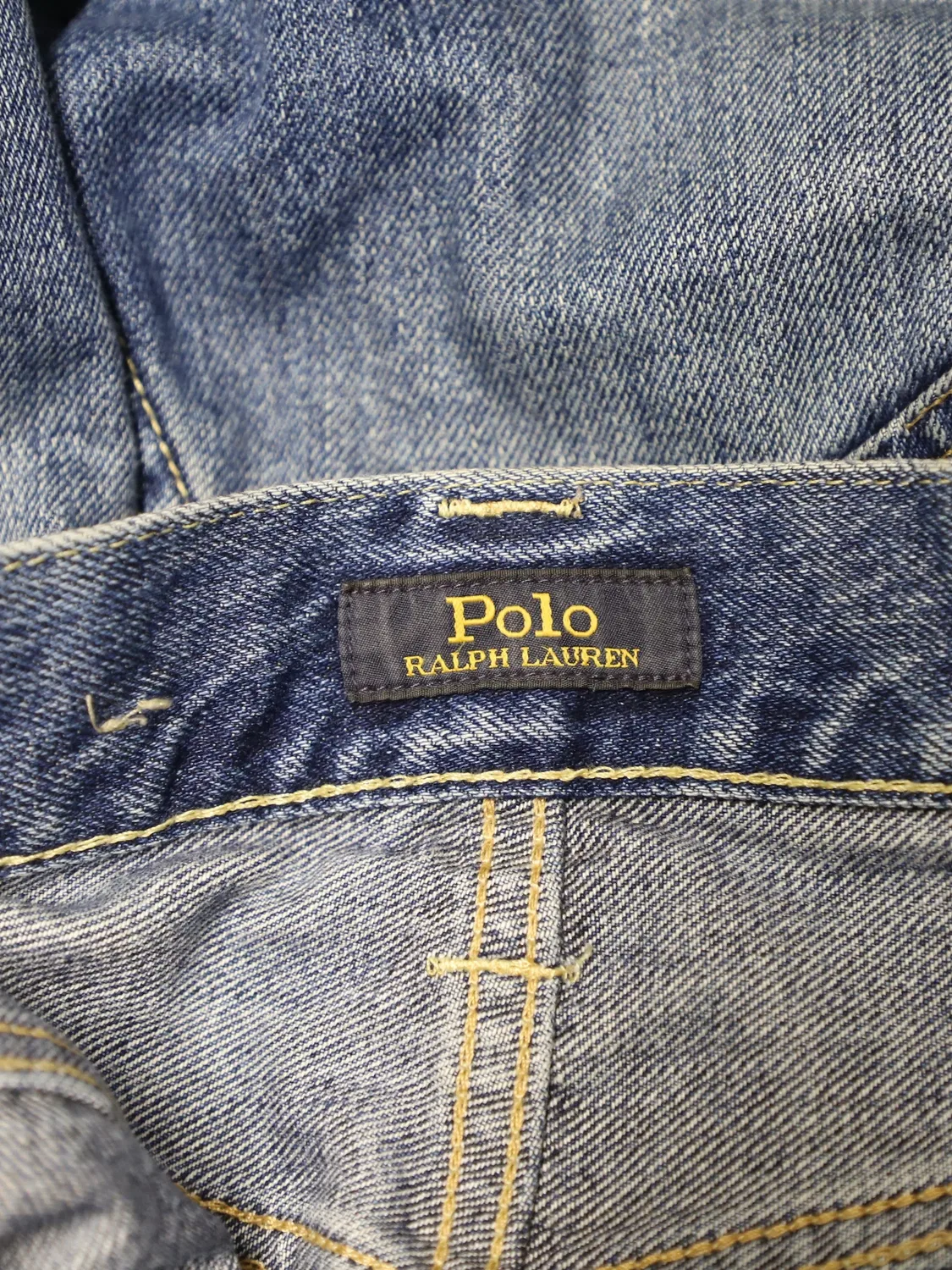 Джинсы с прорезями и эффектом потертости Polo Ralph Lauren Vintage, синий — фото 3