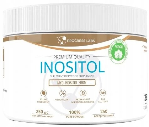 

Progress Labs, Inositol, инозитол и витамин B, 250 г